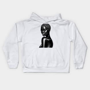 Black Woman Afrocentric Kids Hoodie